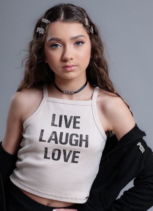 Blusa Alça Canelada Live Cristais Ninive